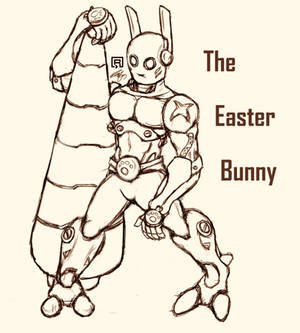 Cyborg Easter Bunny