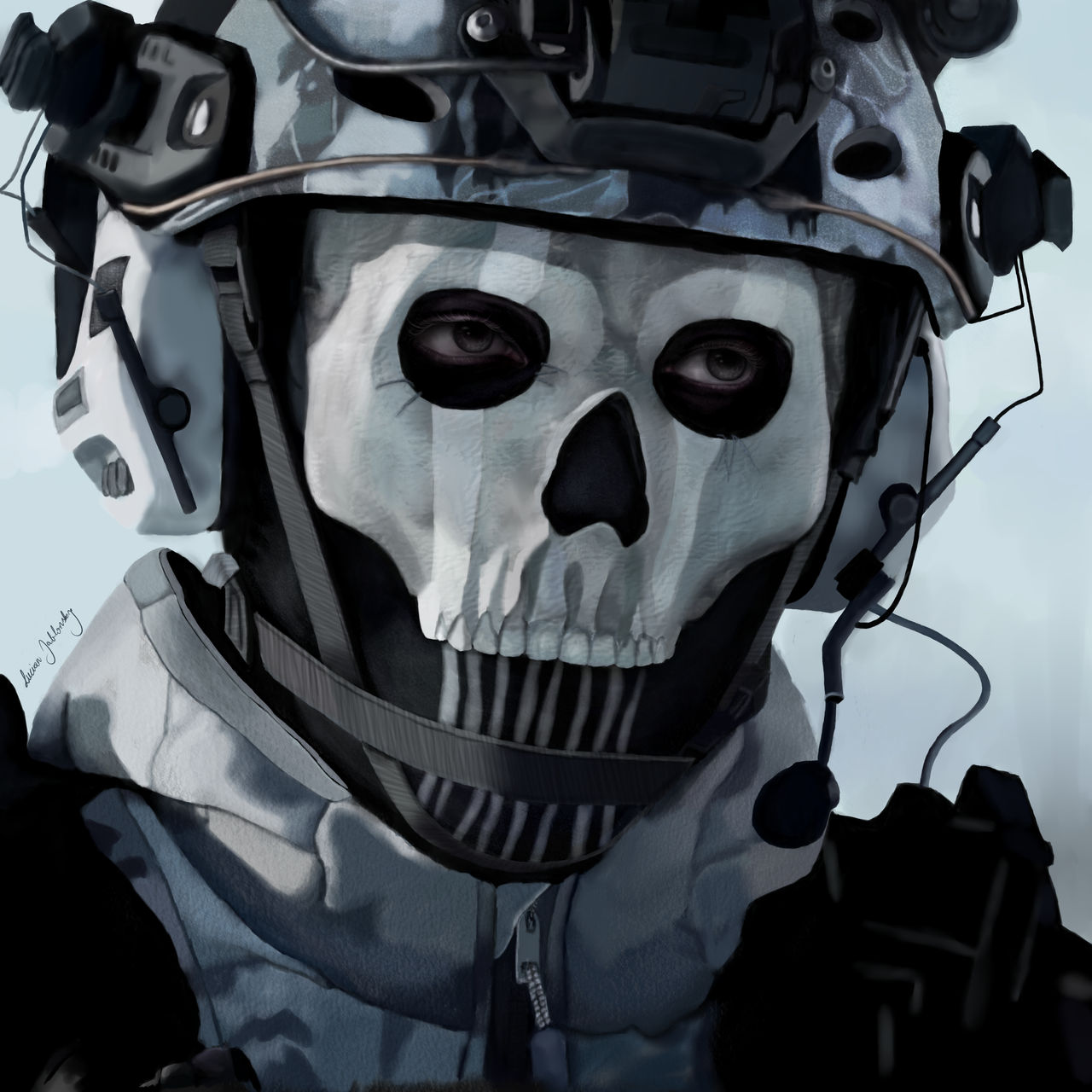 Simon 'Ghost' Riley by callmelucian on DeviantArt