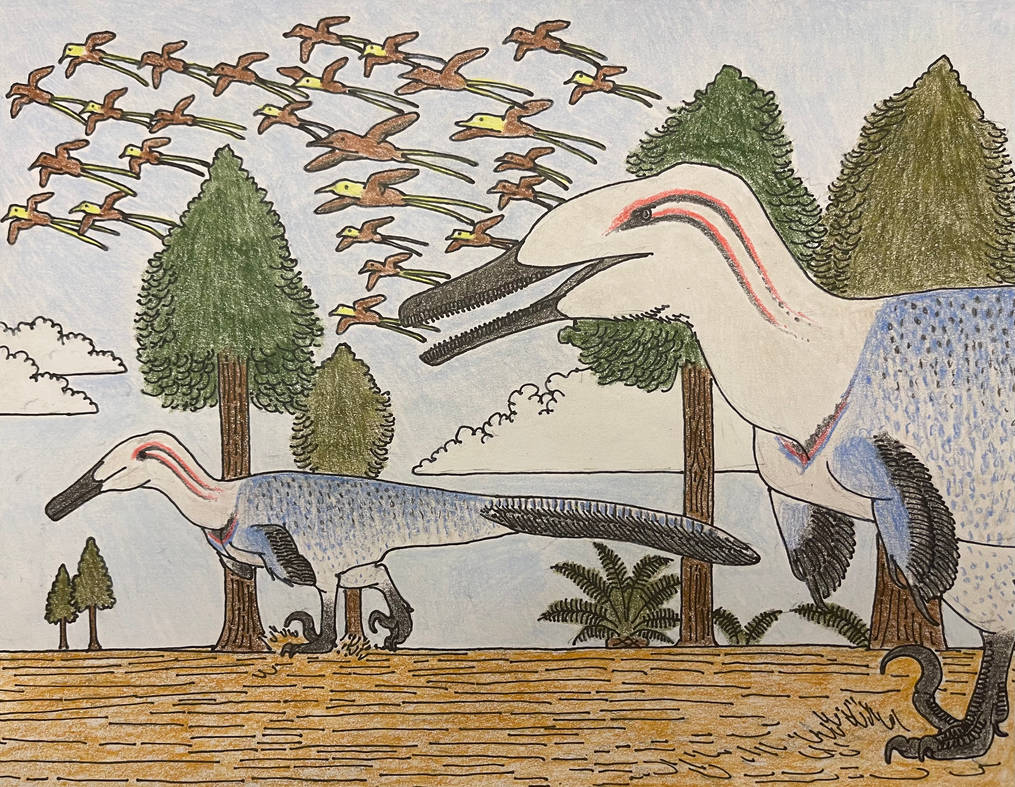 Austroraptors on the Prowl by MakairodonX on DeviantArt