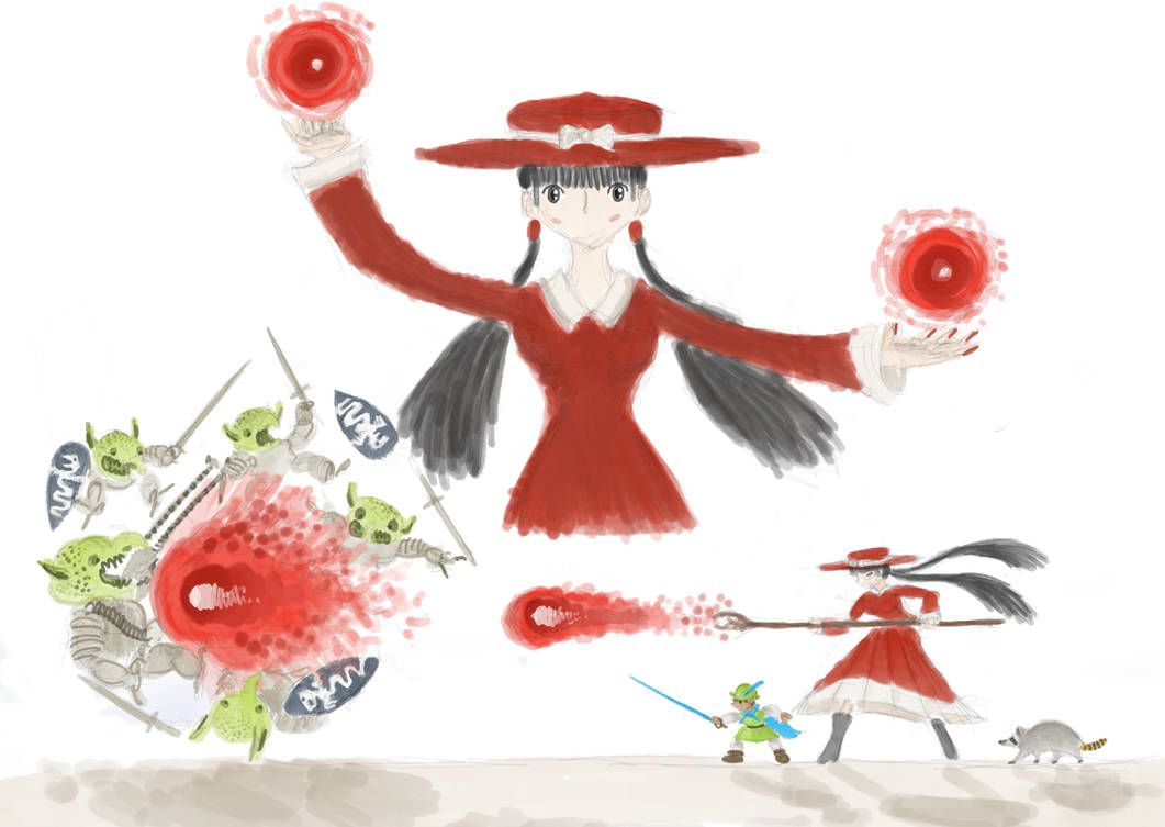 Tramattack Spells Keiko demonstrating one of her attack spells by MakairodonX on DeviantArt