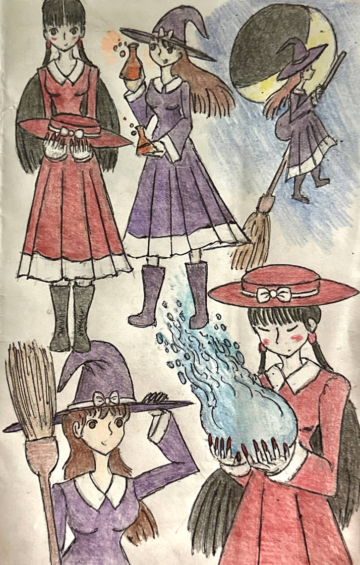 Magic Oc Drawing A Few Female Mage OC sketches by MakairodonX on DeviantArt