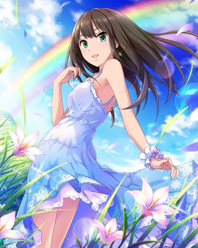 Anime Girl Over The Rainbow by xanime1wolfx on DeviantArt