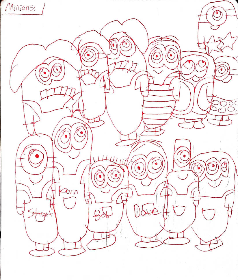Minions Drawing (Fall 2017) by zacharydykeman on DeviantArt