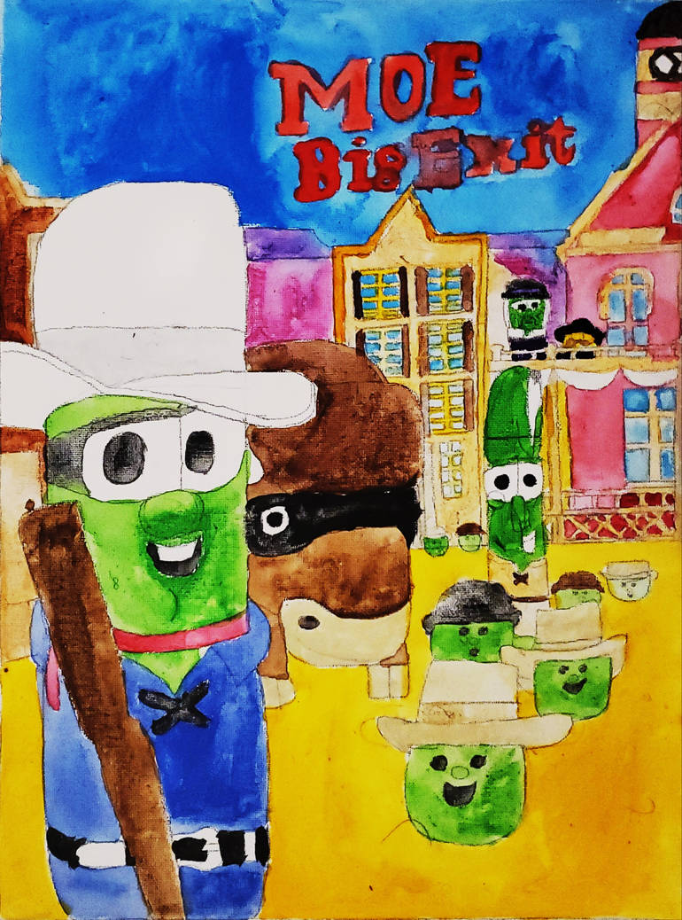 Moe and the BIG Exit (Painting) by zacharydykeman on DeviantArt