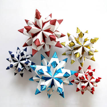 Puchi Carat Origami Star Paper by missy-tannenbaum on DeviantArt