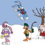 The Tiny Toon Gang in Winter