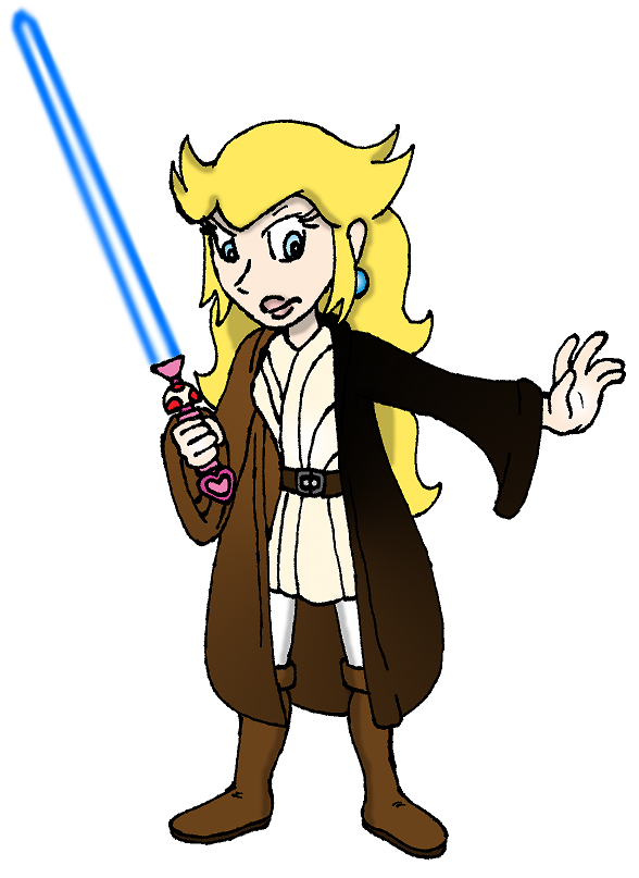 Jedi Knight Princess Peach