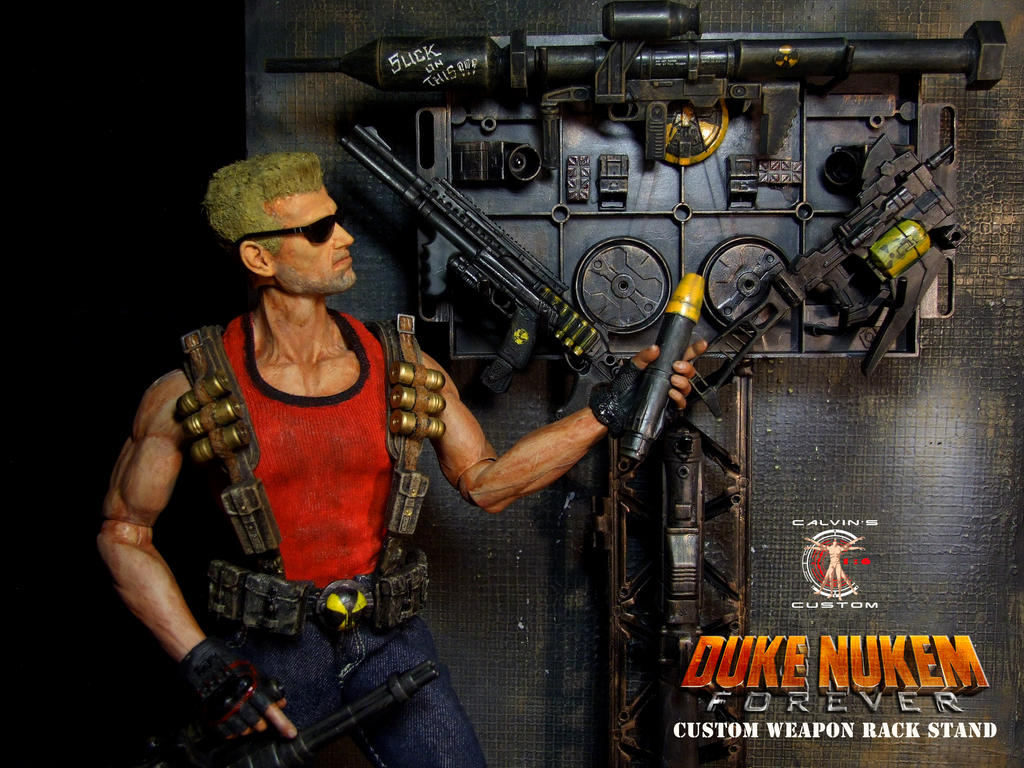 Nukem Rack Calvin's Custom 1:6 Duke Nukem with Weapon Rack by CalvinsCustom on ...