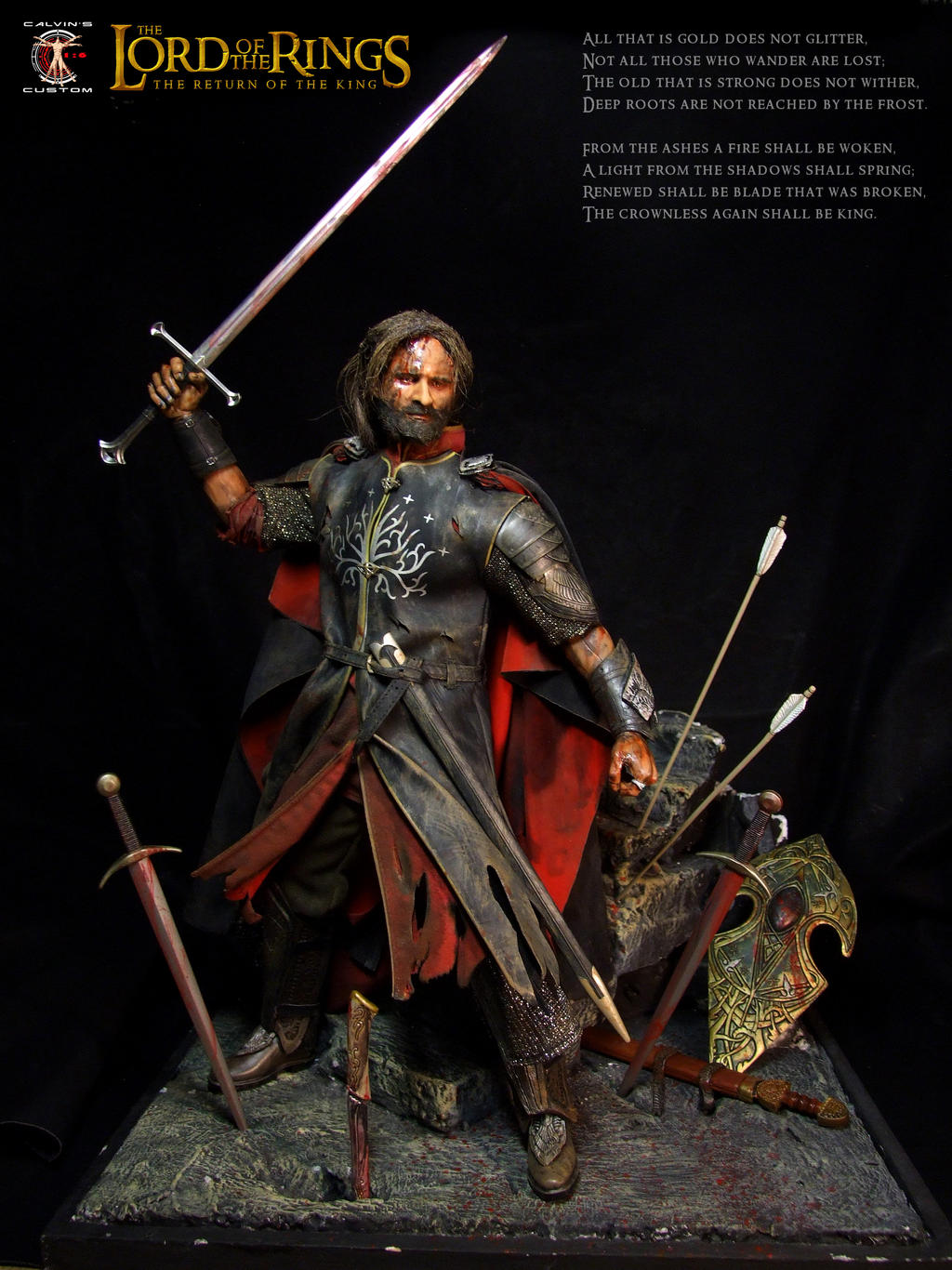 Calvin S Custom 1 6 Lotr King Aragorn By Calvinscustom On Deviantart