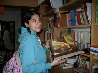 this is me again!! in the library