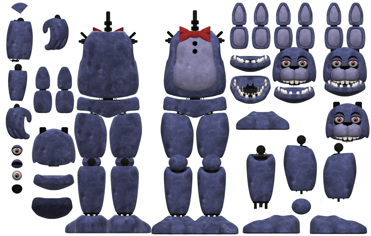 Unwithered Bonnie resource (somewhat) by opennanoor666 on DeviantArt
