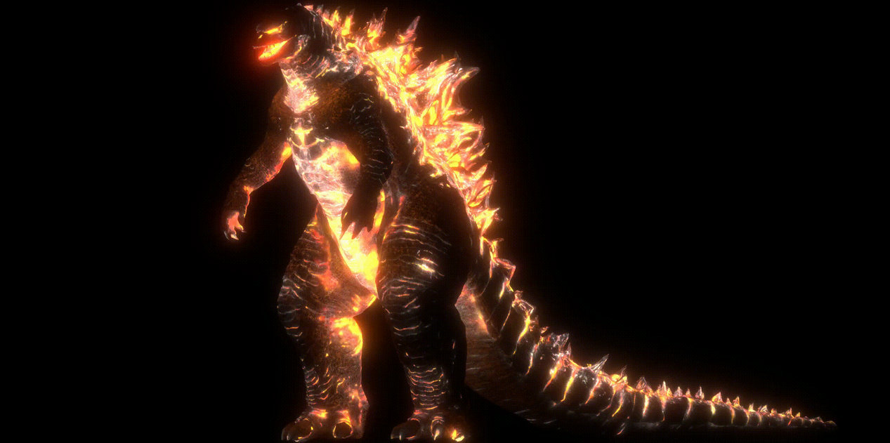 Burning Godzilla Exploding Burning Godzilla test by RampantSFM on DeviantArt