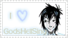 I love GodsHellSing Stamp