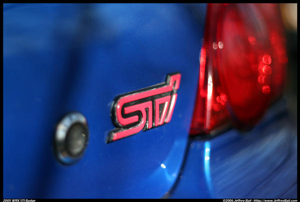 Subaru WRX STI Badge