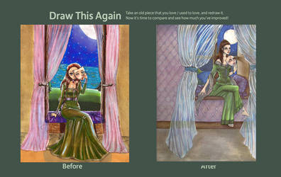 Draw it Again: Girl in the Windowseat