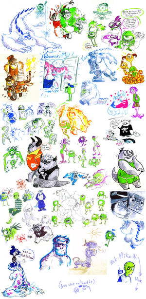 Monsters university sketch dump(2)