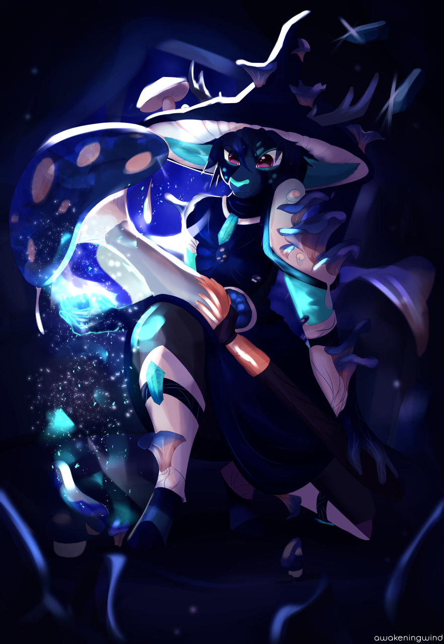 Mushroom cave by Awakeningwind on DeviantArt