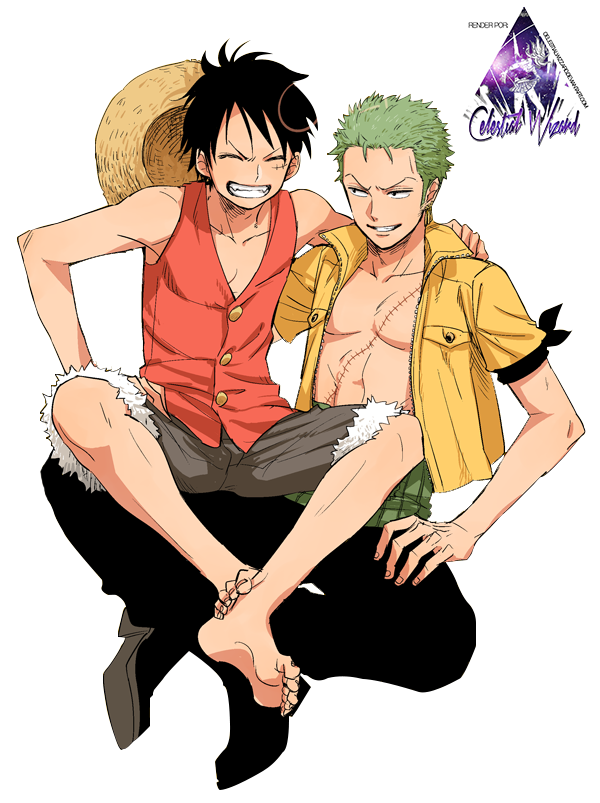 Luff and Zoro Render 1 by RoronoaRoel on DeviantArt