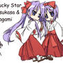 Lucky Star Tsukasa and Kagami