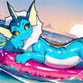 Vaporeon on the beach 06