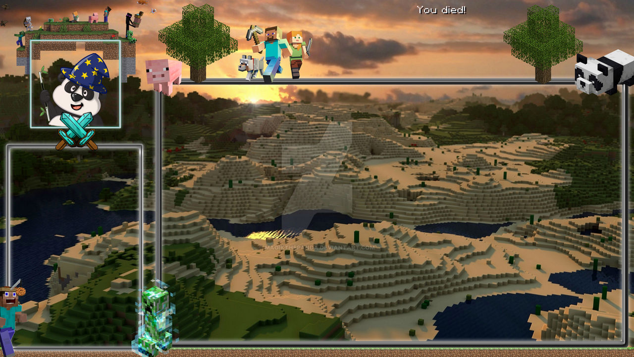 Minecraft Frame Overlay Minecraft - overlay by MagiKThePanda on DeviantArt