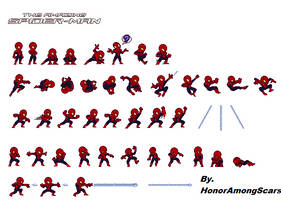 The Amazing Spider-man 2012 sprite sheet edit