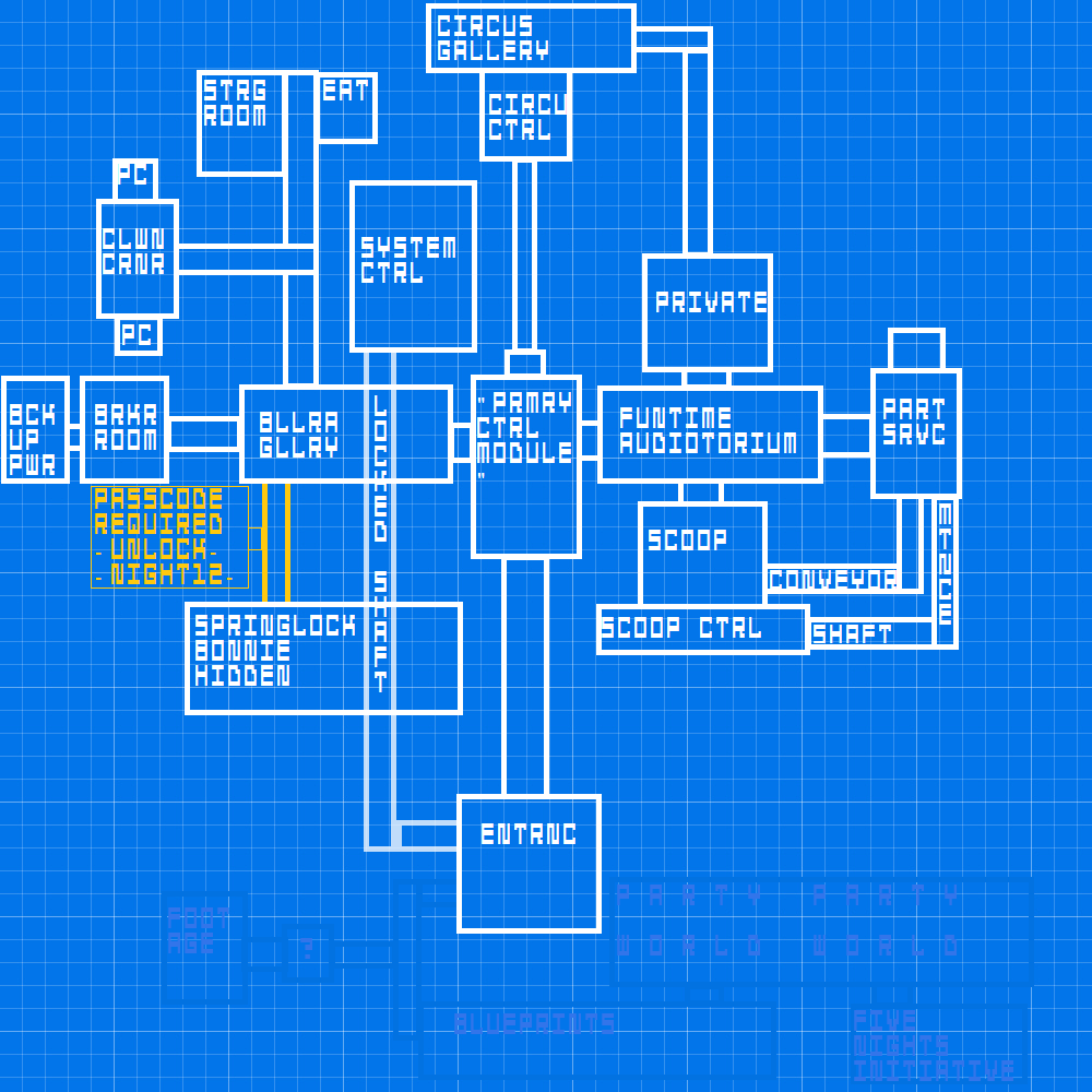 Five Nights at Freddy's 3 - Map Revamp by The-Duck-Dealer on