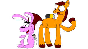 Energizer bunny and Battery Horse