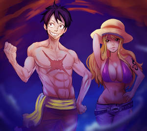 Nami and luffy