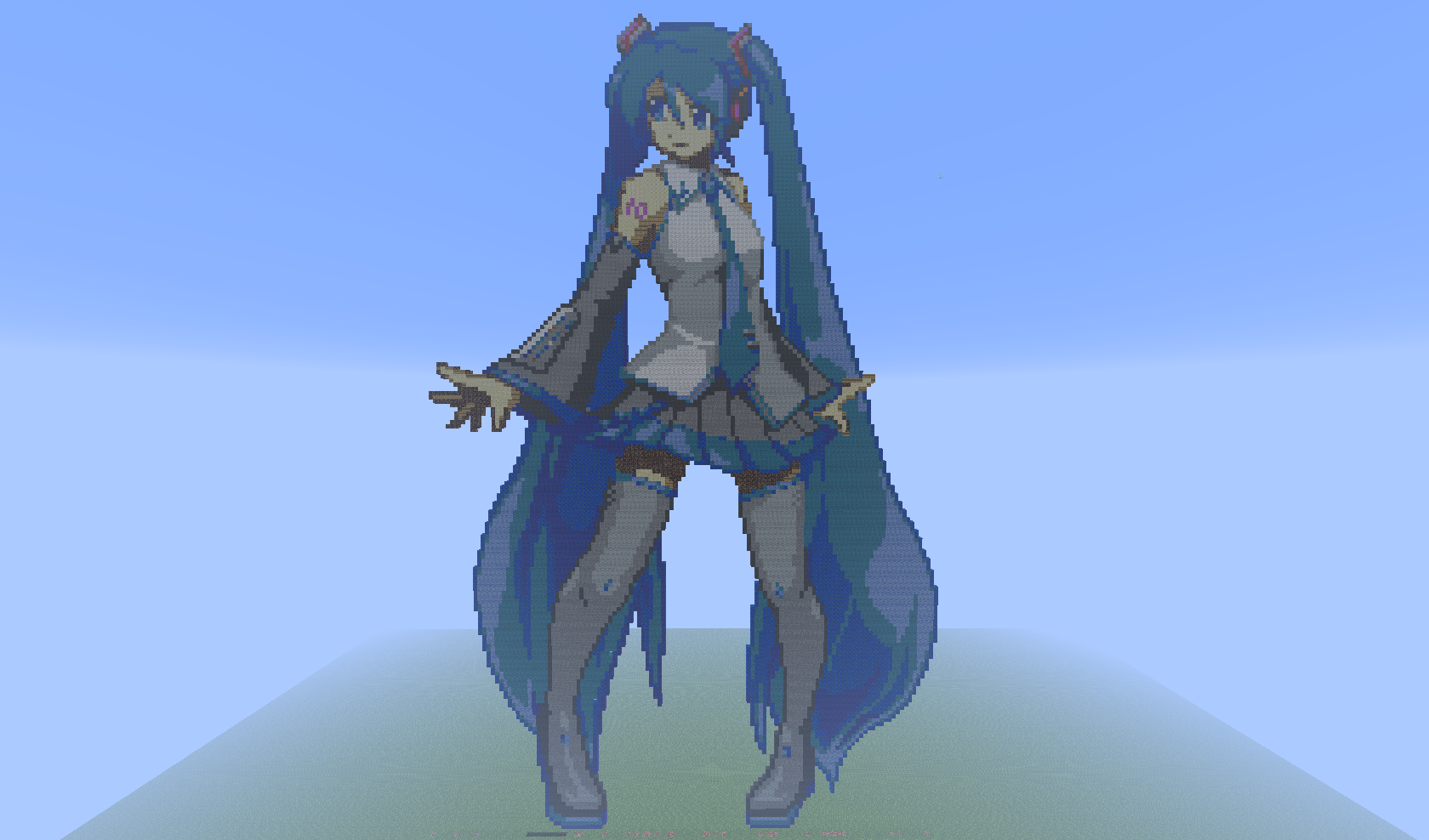 Miku Hatsune in Minecraft