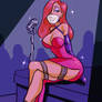 Jessica Rabbit Bound and Gagged Onstage