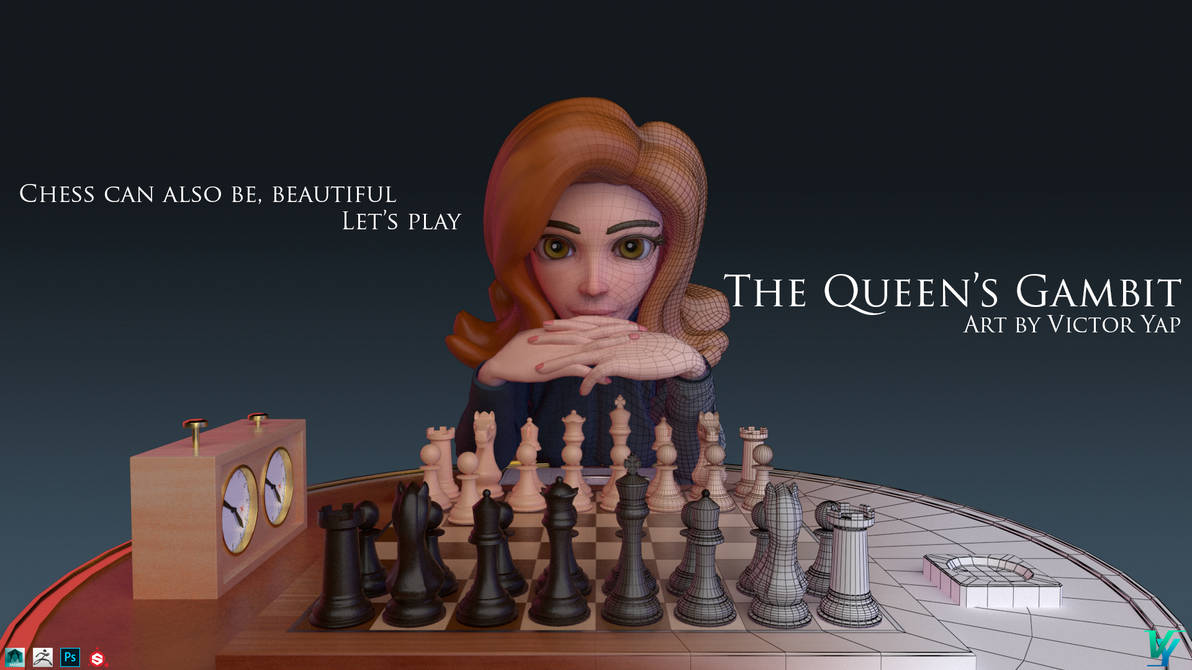 The Queen's Gambit Official Chess Board ♟️ Chess is Art