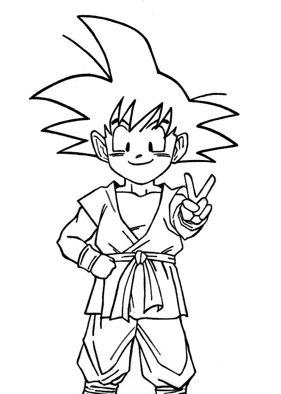 COMO DESENHAR O GOKU (CHIBI) DE DRAGON BALL 