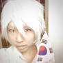 Shogo with Korean flag