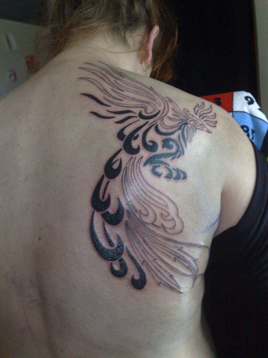 Phoenix tribal tattoo by campfens on DeviantArt