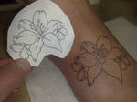 flower tattoo outline