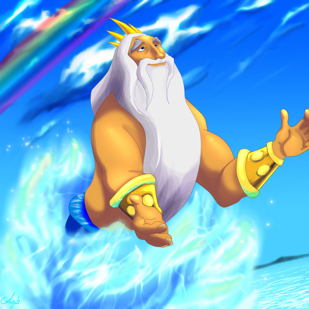 King Triton By Anjali10 On Deviantart