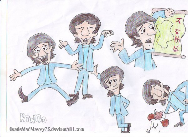 Cartoon Ringo Starrs