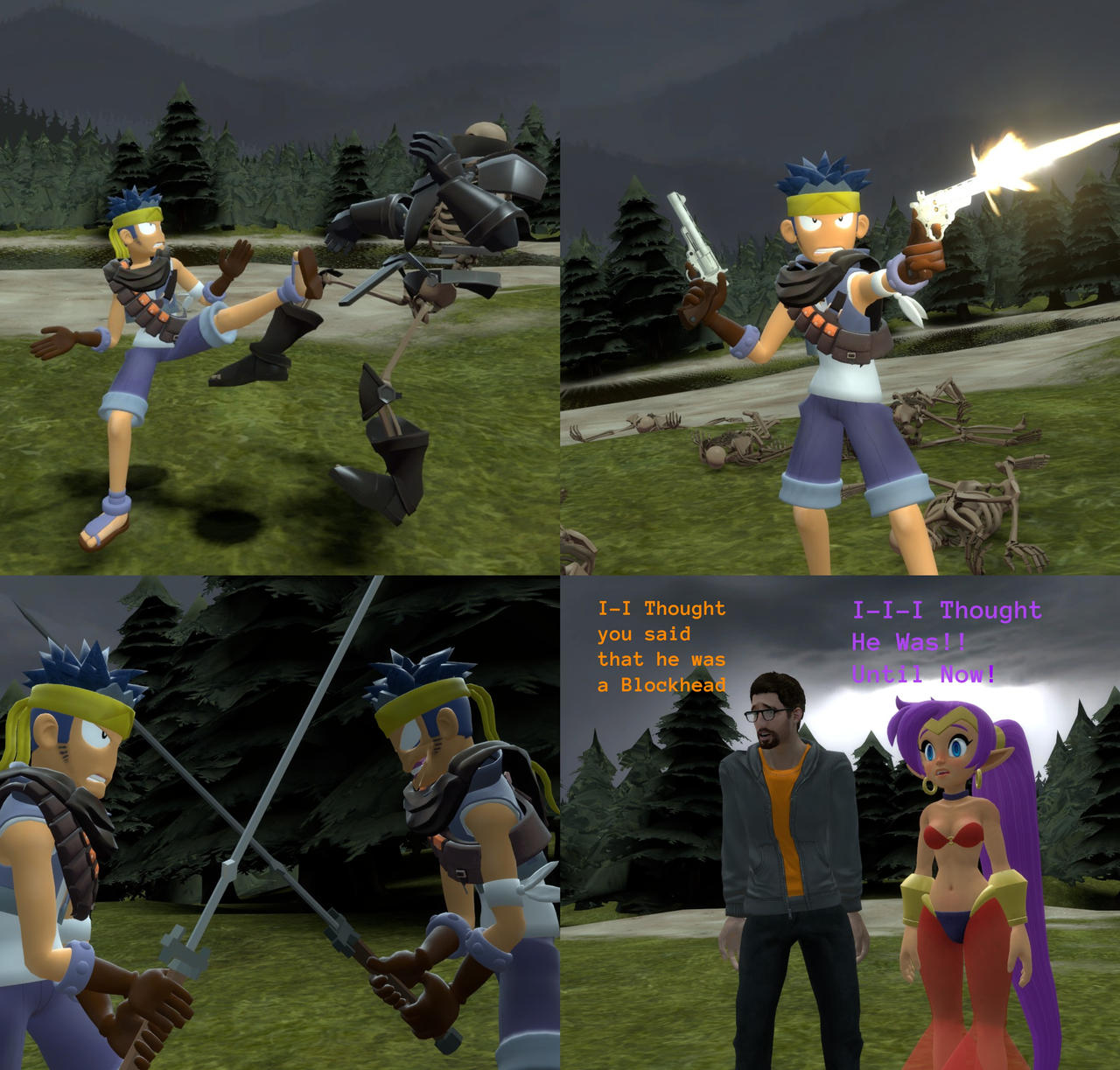 Blockhead or Monster Hunter by ACmetalman on DeviantArt