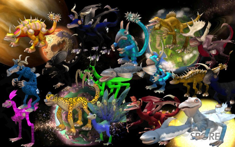Spore Races SPORE creatures by almargeri on DeviantArt