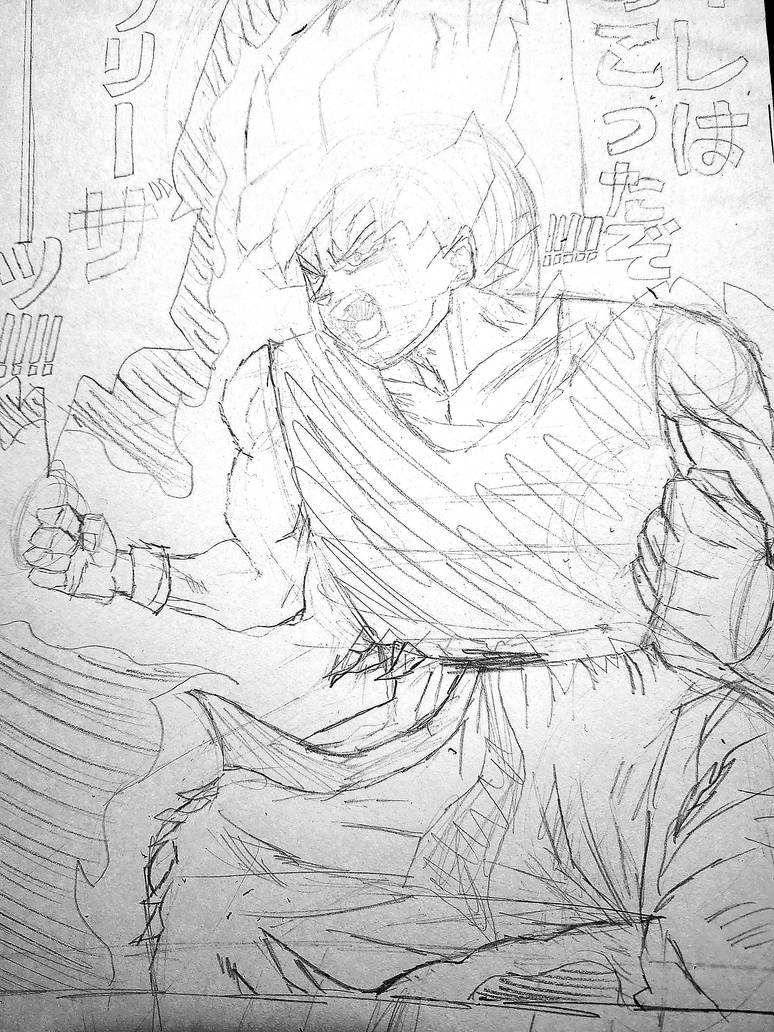 Goku manga panel(WIP) by acecat101 on DeviantArt