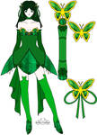Monarch - Monarch Emerald - Reference Sheet by LuluBearDesigns