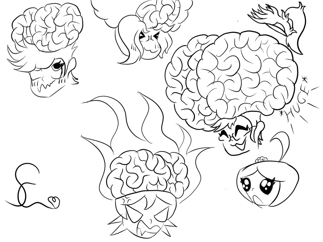 Brainline Doodle Tablet Brain Doodles by TheAmazingMsMask on DeviantArt