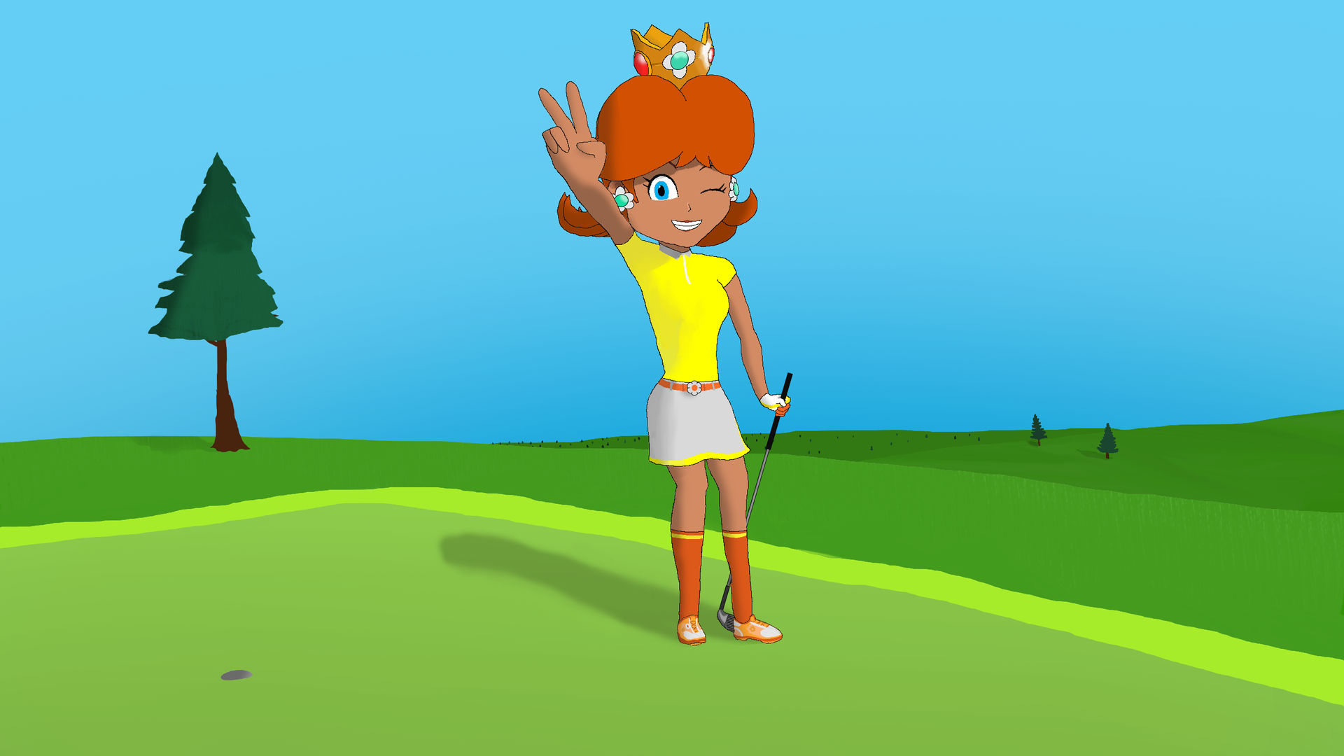 Daisy's day at Golf by ScreamingClock on DeviantArt