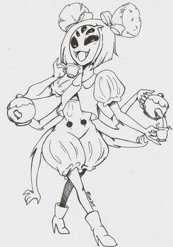 Muffet Undertale- Inktober 2015 doodle 5