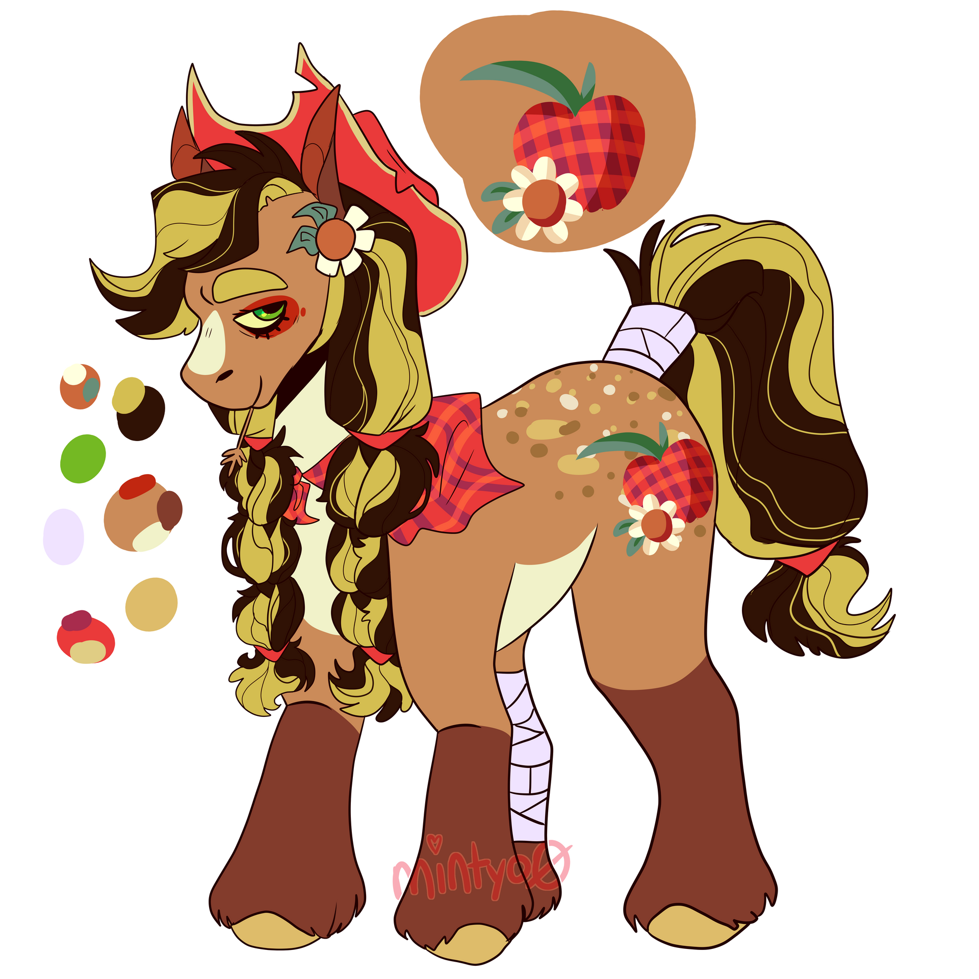 Mlp Applejack Color Inverted MLP AU Redesign: Applejack by mintyo0s on DeviantArt