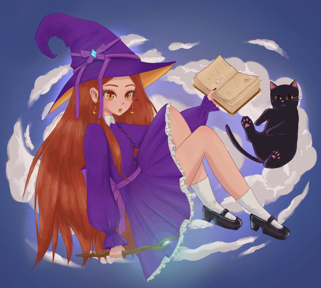 Apprentice Witch by DassyaArt on DeviantArt