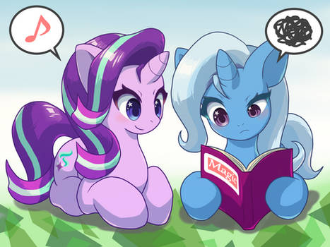 Glimmer and Trixie