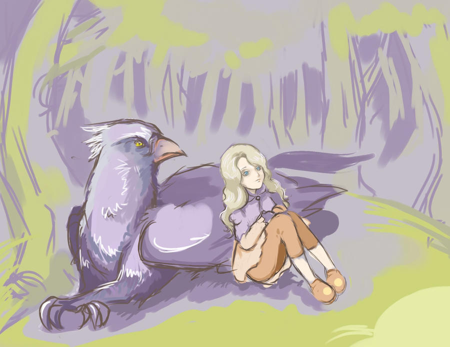 Luna and Buckbeak