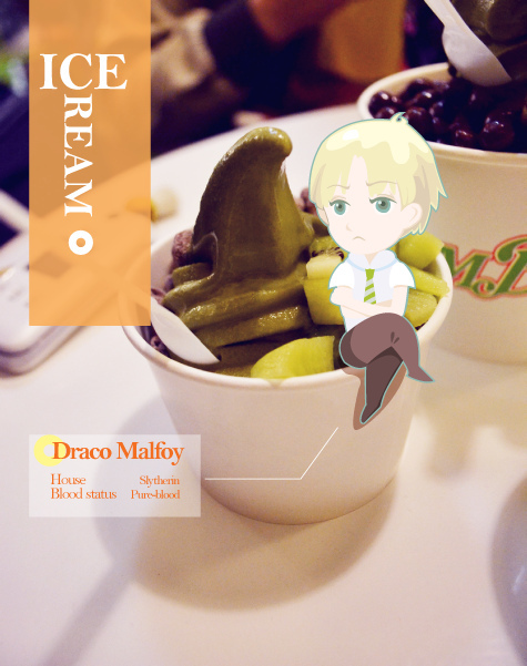 Draco on ice cream